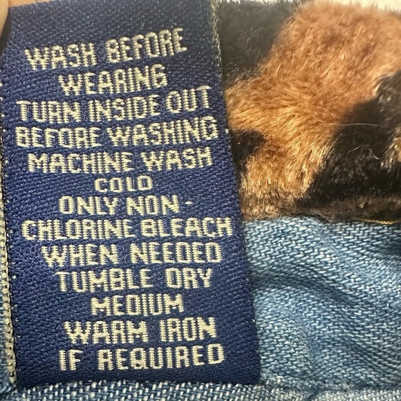 Vintage Giraffe Denim Shirt Women’s Size 2X Blue Safari Embroidered Medium Wash - Picture 13 of 16